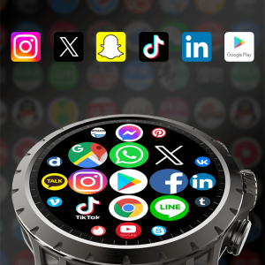 Valdus VG54 Pro 4G LTE SIM Android Smart Watch with AMOLED Display, Camera, GPS & Calling Support