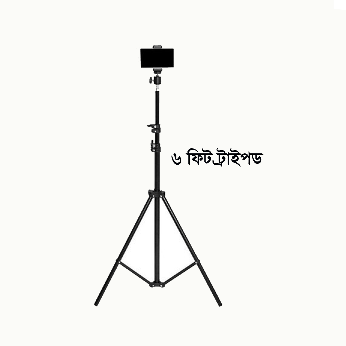 6 Fit Tripod Stand +10" Ring Light + K8 Microphone - Image 3
