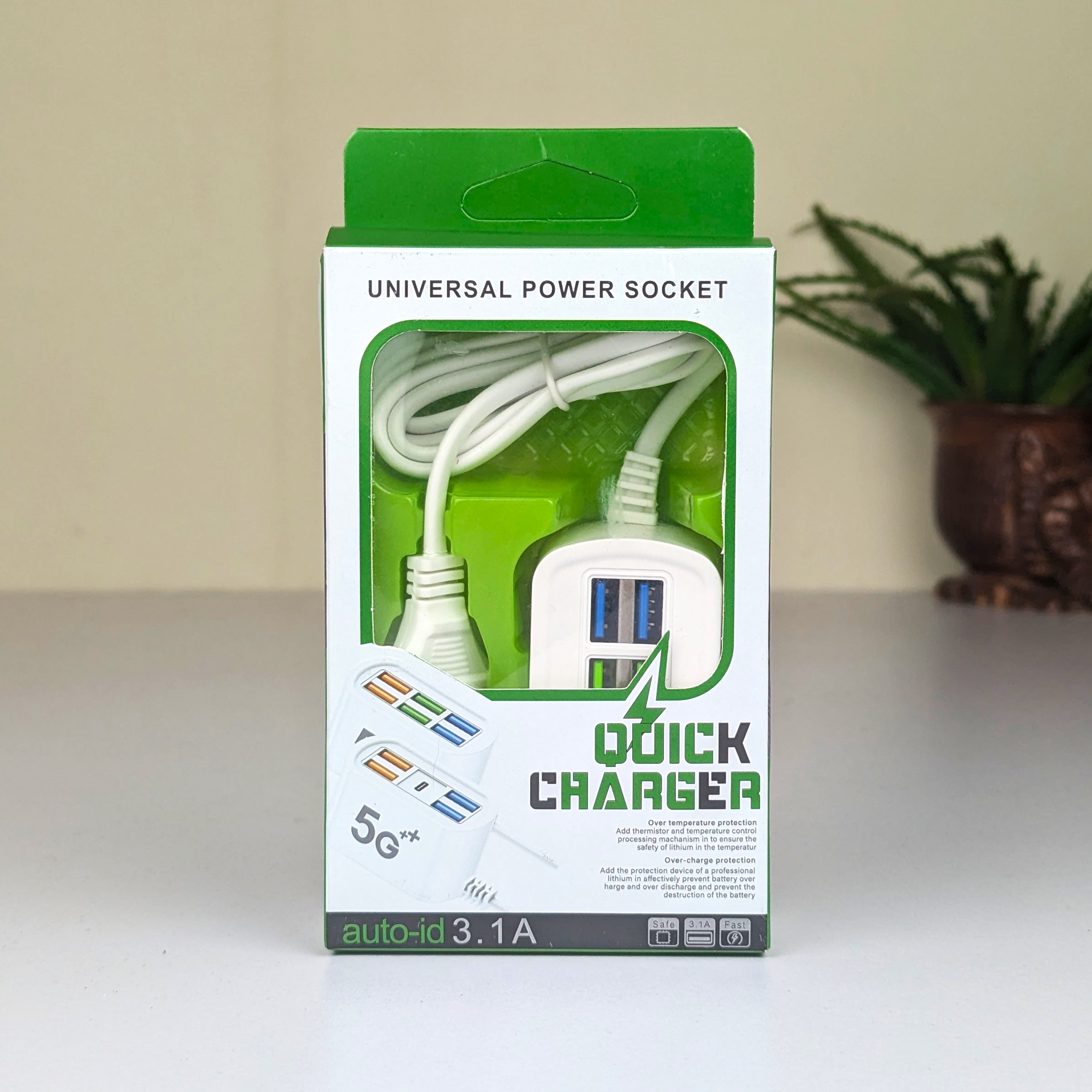 6-in-1 Charging Solution: 6U Multi-Port Charger with 3-in-1 Fast Cable - Image 2