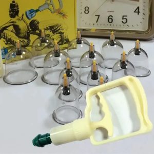 12 Pcs Massage Cans Cups Vacuum Cupping Kit